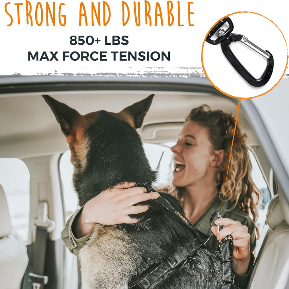 Adjustable Dog Seatbelt - Quick & Secure Pet Safety Harness for Car Travel