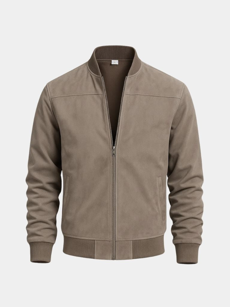 Men's longline bomber jacket, view 1