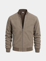 Men's longline bomber jacket, view 1