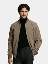 Men's longline bomber jacket, view 2