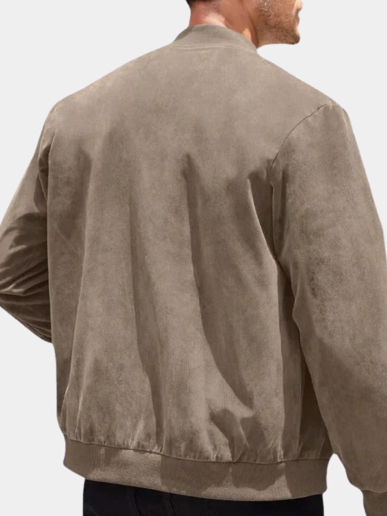 Men's longline bomber jacket, view 6