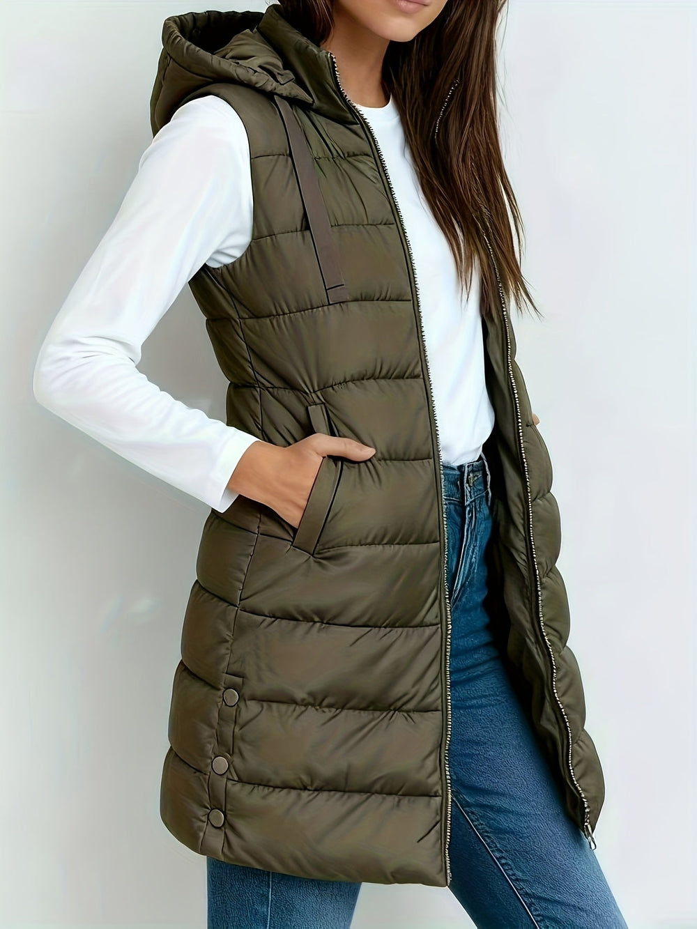 Women's hooded coat, view 1