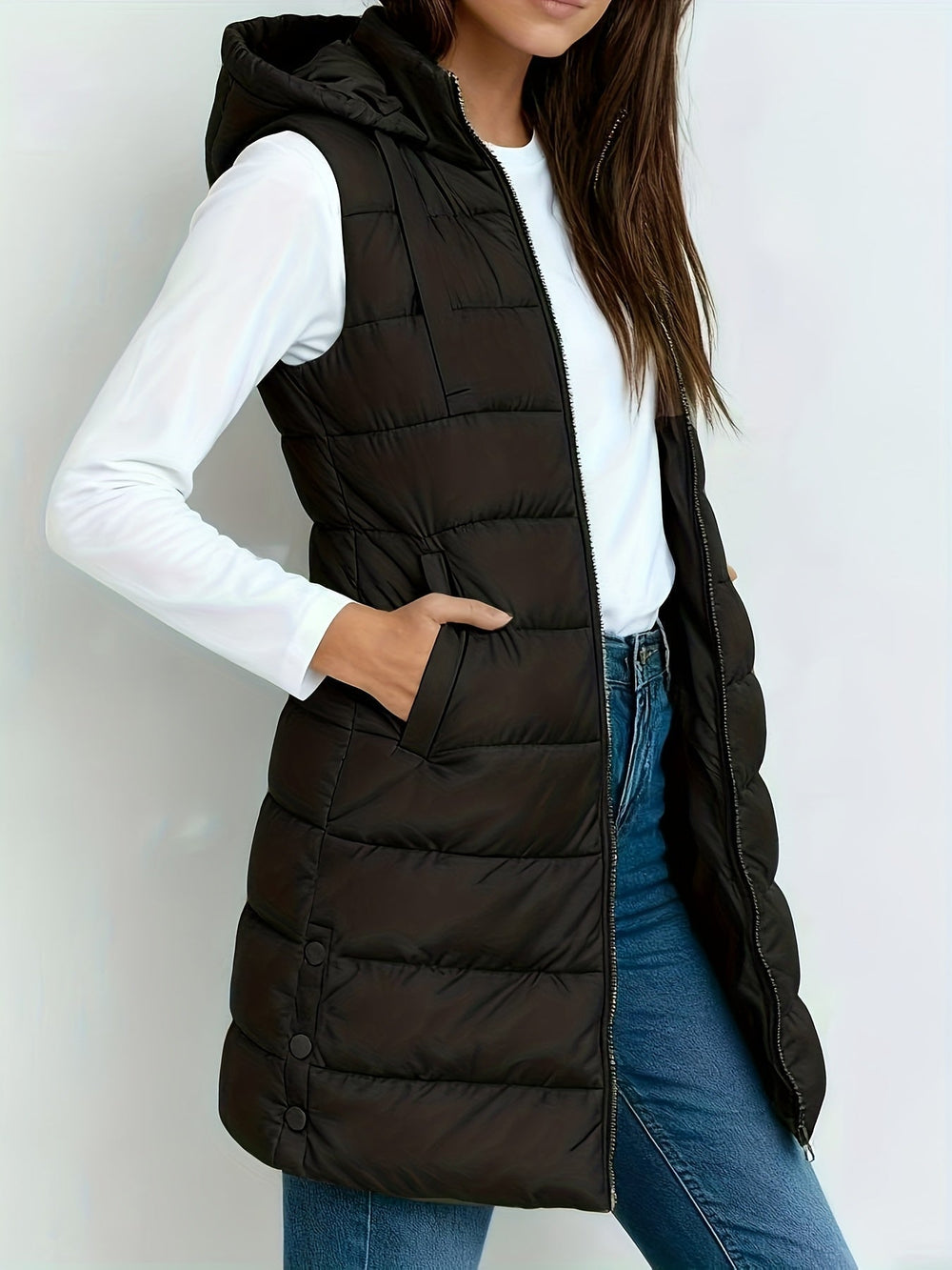 Women's hooded coat, view 2