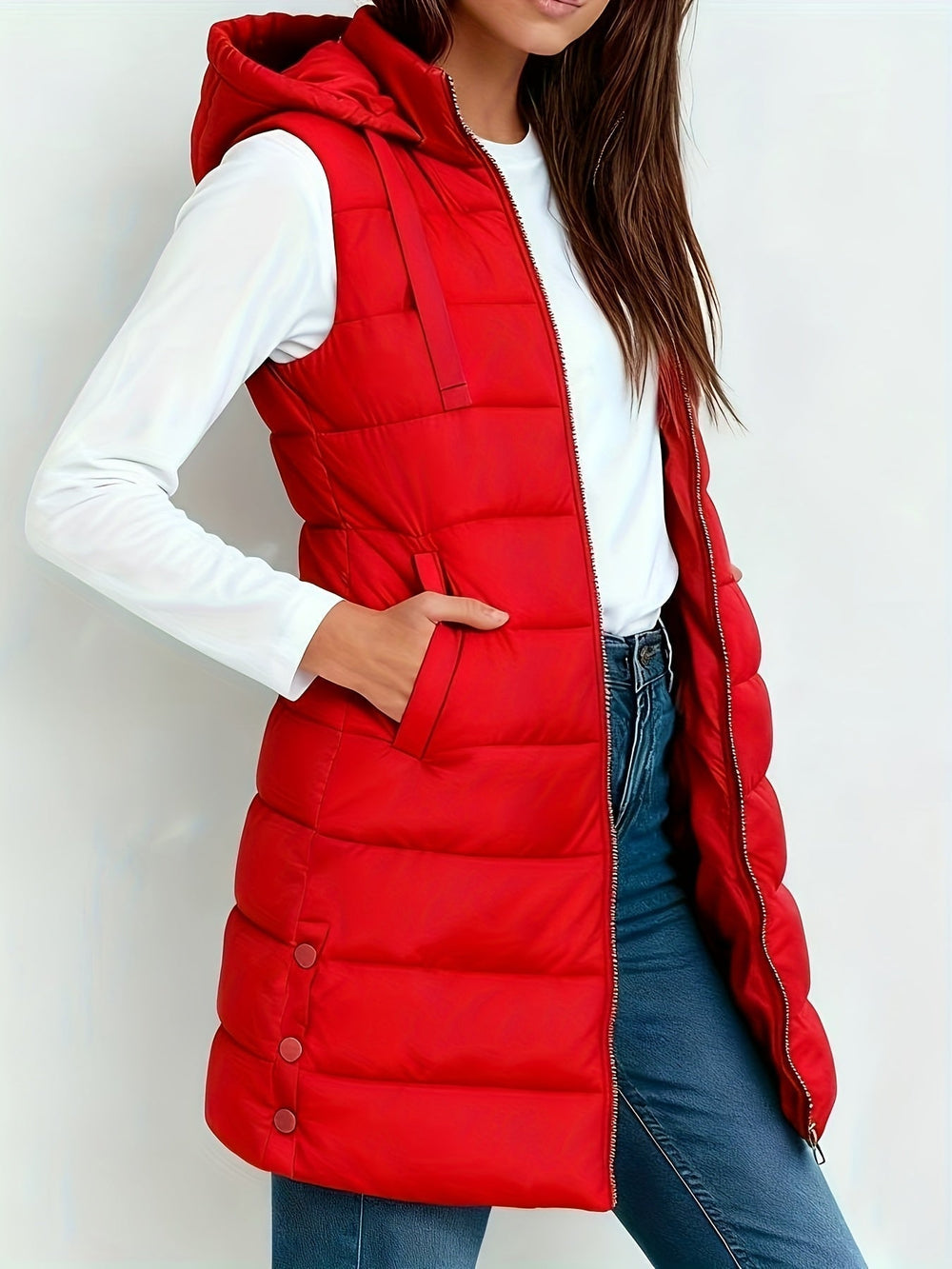 Women's hooded coat, view 3