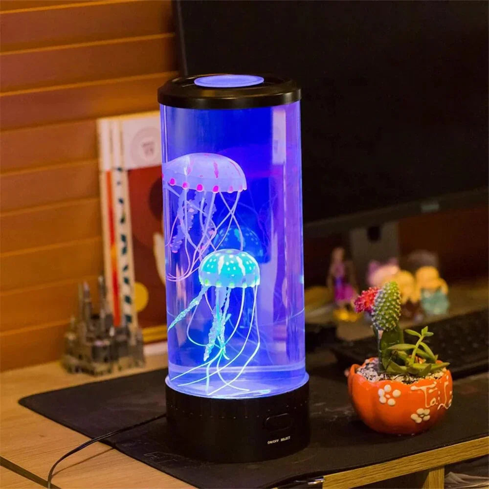 LED Jellyfish Lamp – Color-Changing, USB-Powered & Silicone Jellyfish