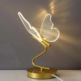 Schmetterling LED Tischleuchte mit Acrylflügeln – Warmes, Dekoratives Licht für Wohnzimmer & Schlafzimmer