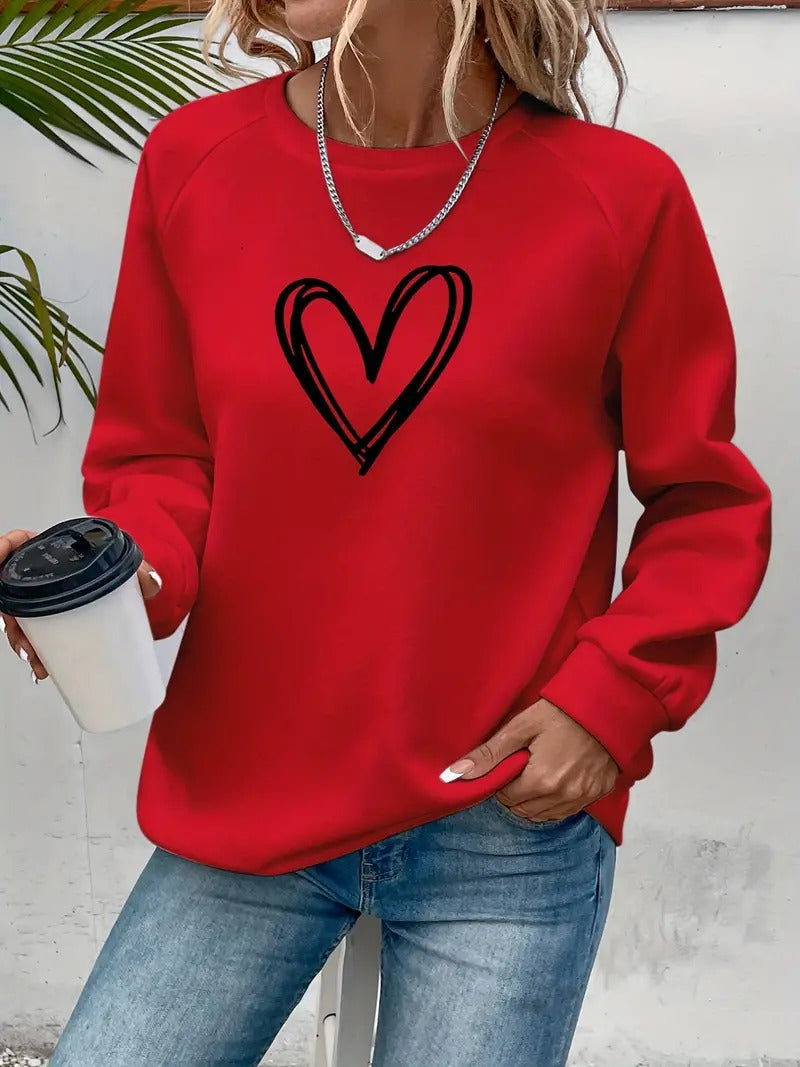 Enhanced Product Title: Heartzone Casual Sweatshirt with Heart Design - Stylish & Comfortable Women's Apparel

This title includes relevant keywords while maintaining clarity and appeal for potential customers.