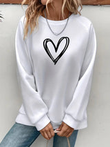 Enhanced Product Title: Heartzone Casual Sweatshirt with Heart Design - Stylish & Comfortable Women's Apparel

This title includes relevant keywords while maintaining clarity and appeal for potential customers.