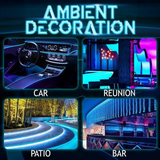 Car Interior LED Lights – App & Remote Control, Multicolor & Energy-Saving