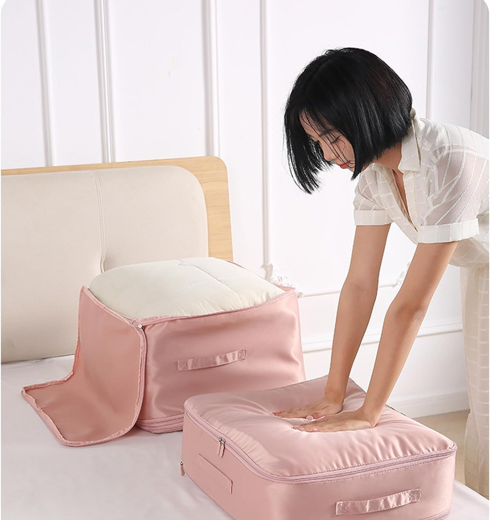 Clothing Compression Storage Bag – Double Zipper, Waterproof Nylon & Large/X-Large Sizes