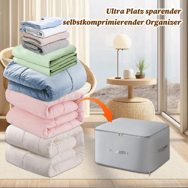 Clothing Compression Storage Bag – Double Zipper, Waterproof Nylon & Large/X-Large Sizes