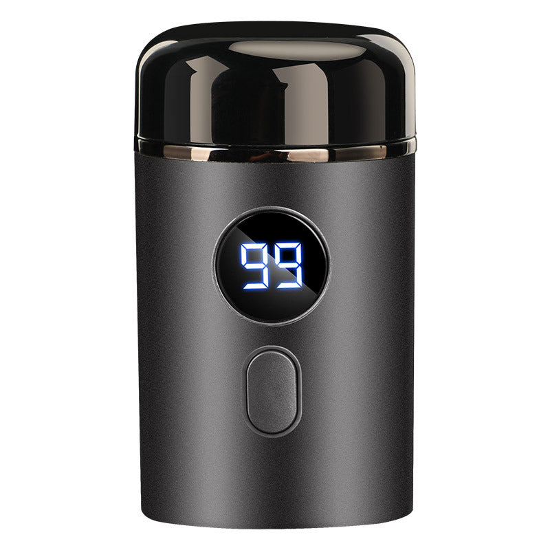 Men's Portable Electric Razor – LED Display, USB Rechargeable & Waterproof Stainless Steel