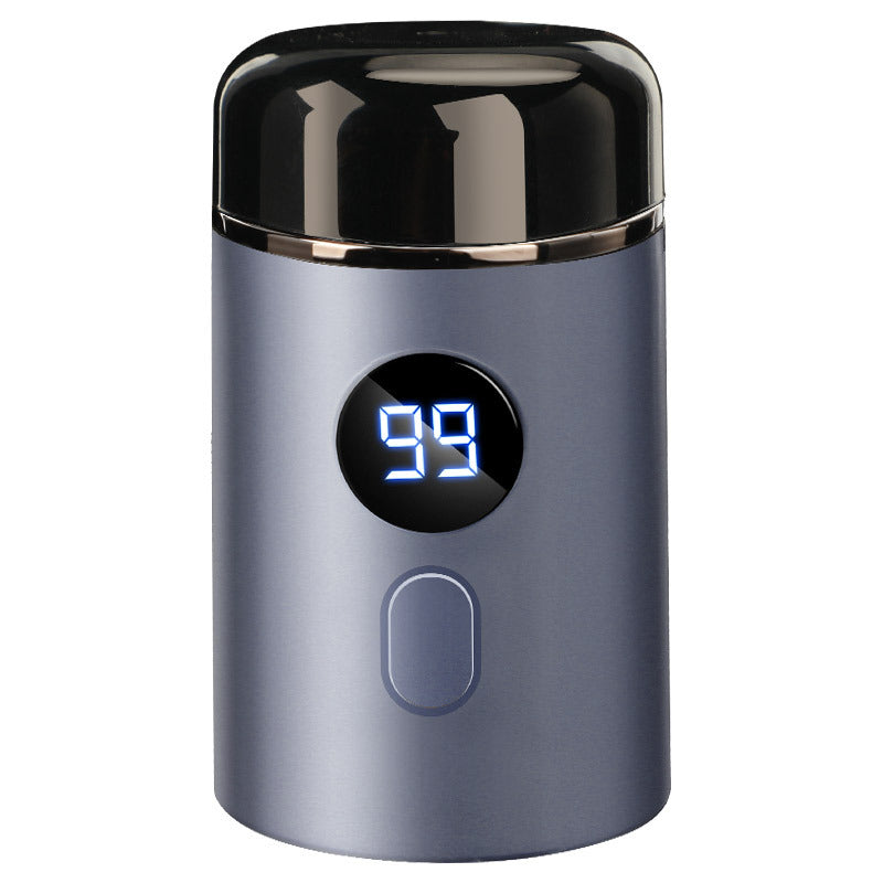 Men's Portable Electric Razor – LED Display, USB Rechargeable & Waterproof Stainless Steel
