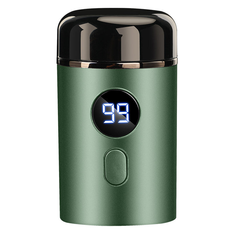 Men's Portable Electric Razor – LED Display, USB Rechargeable & Waterproof Stainless Steel