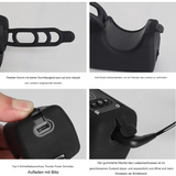Electronic Bike Horn with LED Light – 110dB, 1200mAh Rechargeable & IPX5 Waterproof