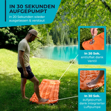 Ultralight Air Mattress – Built-In Pump, 8cm Thick & 30-Second Inflation