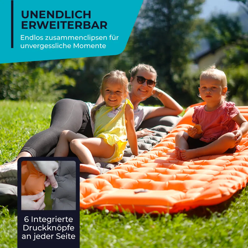 Ultralight Air Mattress – Built-In Pump, 8cm Thick & 30-Second Inflation