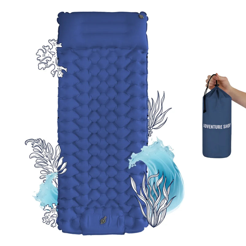 Ultralight Air Mattress – Built-In Pump, 8cm Thick & 30-Second Inflation