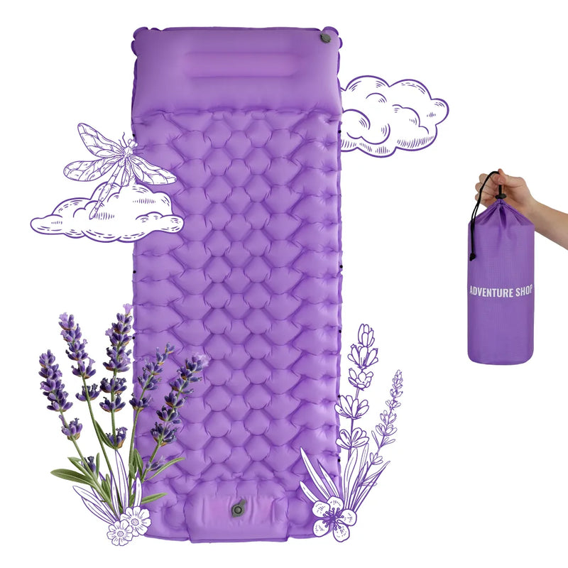 Ultralight Air Mattress – Built-In Pump, 8cm Thick & 30-Second Inflation