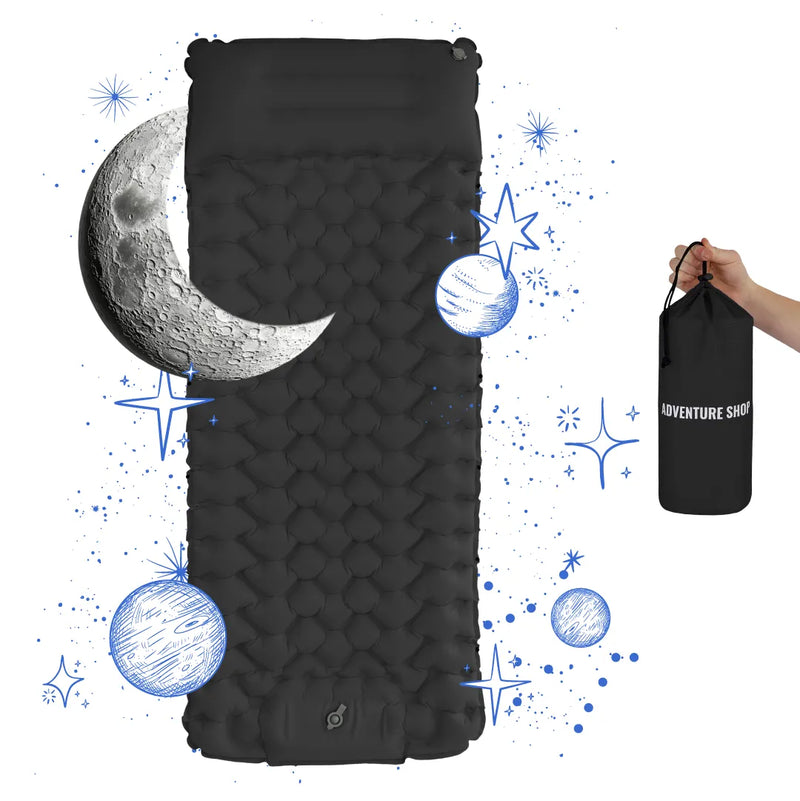 Ultralight Air Mattress – Built-In Pump, 8cm Thick & 30-Second Inflation