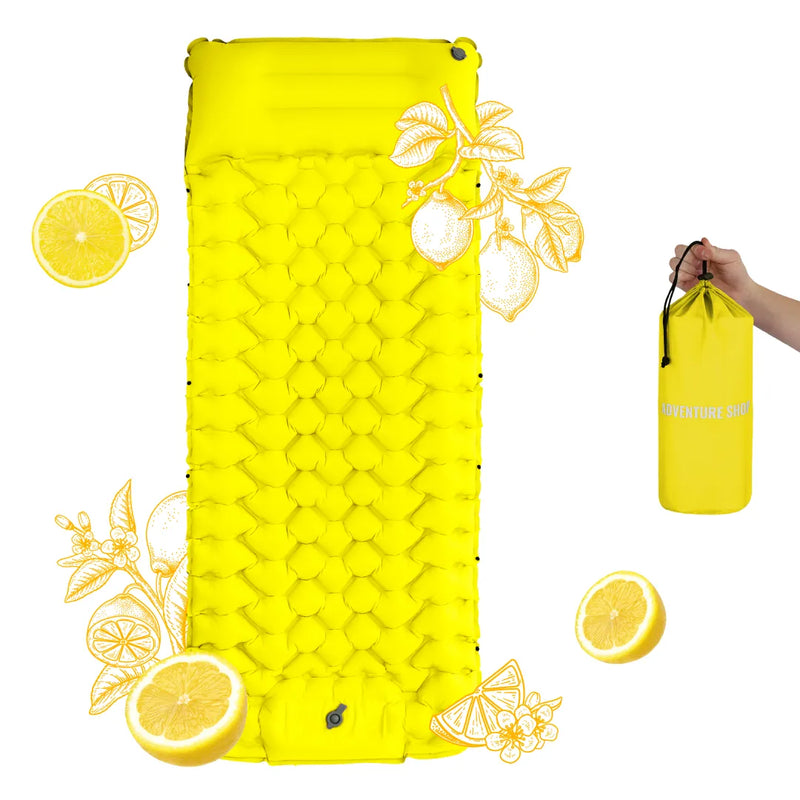 Ultralight Air Mattress – Built-In Pump, 8cm Thick & 30-Second Inflation