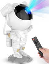 Astronaut Galaxy Star Projector – LED Nebula, Remote Control & USB Rechargeable
