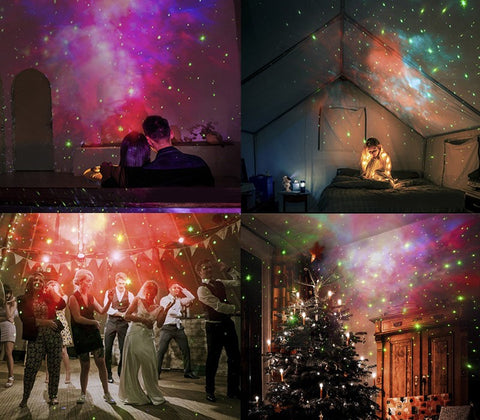 Astronaut Galaxy Star Projector – LED Nebula, Remote Control & USB Rechargeable