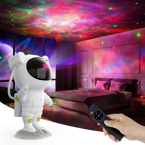 Astronaut Galaxy Projector – LED Star Light & Bedroom Night Sky