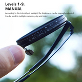 Adjustable Tint Sunglasses – Unisex, UV400 Protection, Metal Frame & Round Lens