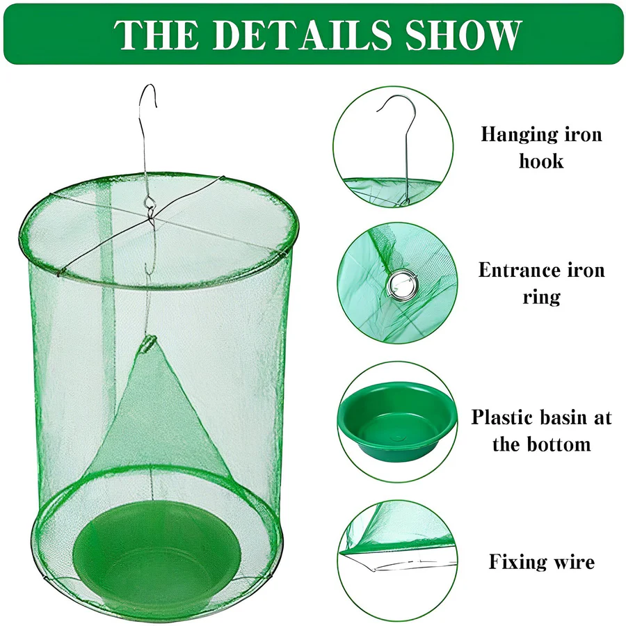 Reusable Outdoor Fly Trap – Non-Toxic, Natural Bait & Eco-Friendly Design