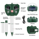 Ultrasonic Bird Repeller – Solar Powered & Outdoor Use