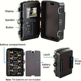 Trail Camera – Night Vision, 16MP Resolution & Wildlife Monitoring