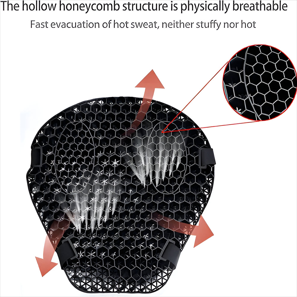 Motorcycle Gel Seat Pad – Shock-Absorbing, Breathable & Anti-Slip Design