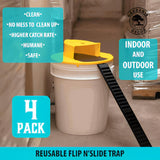 Bucket Lid Mouse Trap – 4-Pack, Auto-Reset Design & Reusable Build