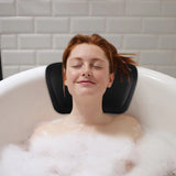Non-Slip Bath Pillow – Suction Cup Grip, Waterproof PU & 31×18×9cm Ergonomic Fit