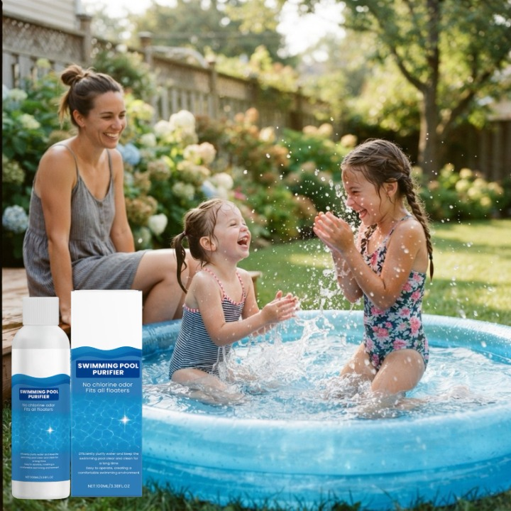 Chlorine-Free Pool Cleaner 100ml – Algae & Bacteria Control, Skin-Friendly