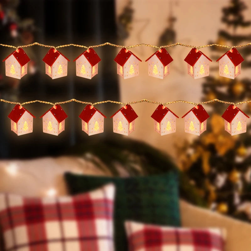 Optimized Product Title: **GlowHouse LED Illuminated Wooden Christmas Houses – Festive Holiday Decor**