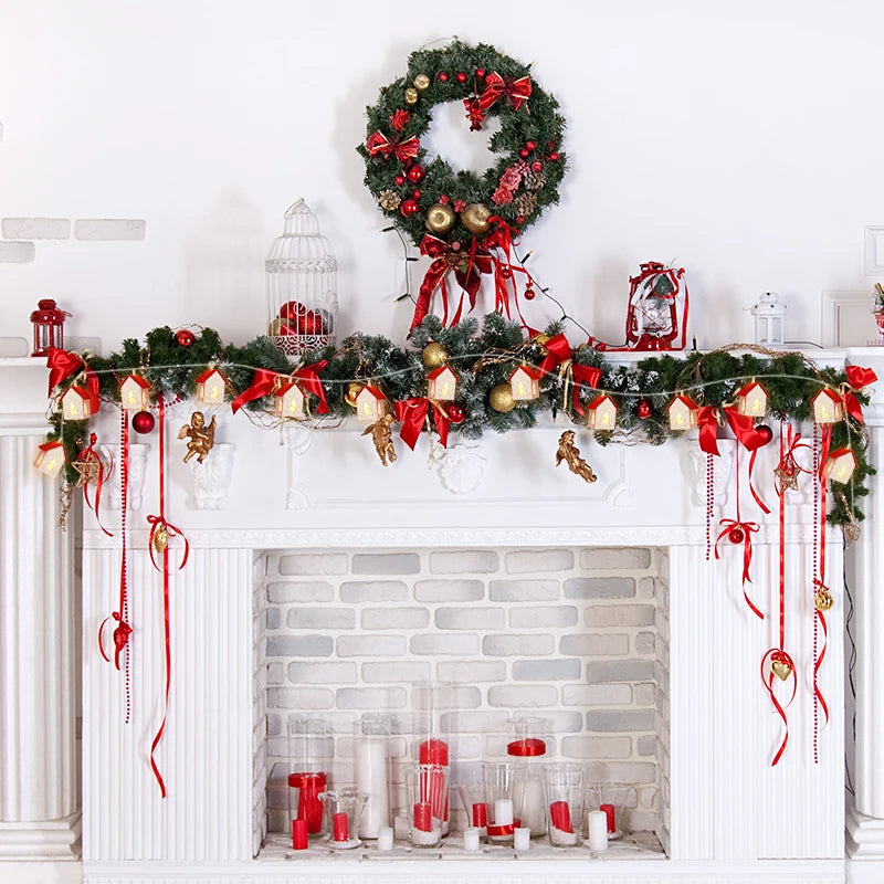 Optimized Product Title: **GlowHouse LED Illuminated Wooden Christmas Houses – Festive Holiday Decor**