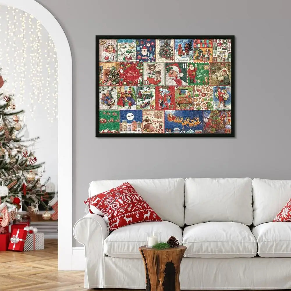 Enhanced Product Title: "Festive Puzzle Advent Calendar - 24 Unique Holiday Puzzles for Family Fun" 

This title includes keywords that can improve search visibility while clearly describing the product.