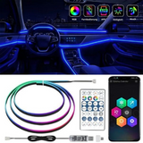 Car Interior LED Lights – App & Remote Control, Multicolor & Energy-Saving