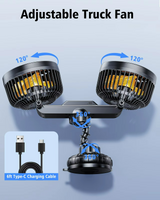 BowLift | AeroBreeze Car Fan | Wireless fan with 4000 mAh battery and 3 fan speeds