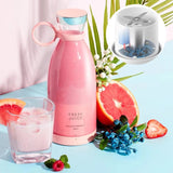 Enhanced Product Title: **Tragbarer Saftmixer mit USB-Aufladung – Ideal für Smoothies und Fruchtsäfte unterwegs** 

This title includes relevant keywords and phrases that can improve visibility and appeal to potential buyers.