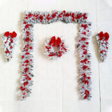 Complete Christmas Door Decoration Set - Festive Holiday Wreaths, Bows, and Ornaments for a Joyful Home Entrance
