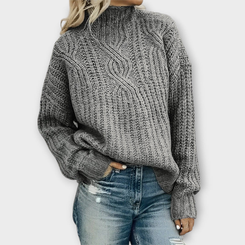Harper Gemütlicher Strickpullover für Damen - Weicher, Bequemer Pullover aus Hochwertiger Wolle - Perfekt für Herbst und Winter