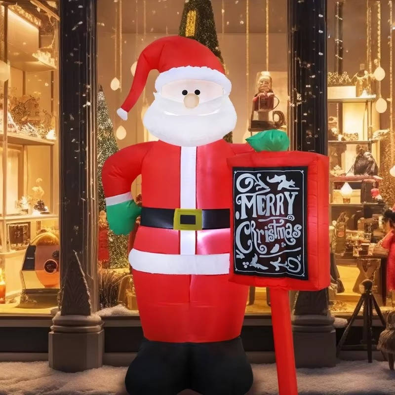 Outdoor Santa Christmas Decorations - Festive Holiday Yard Decor for a Joyful Winter Wonderland