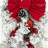 Complete Christmas Door Decoration Set - Festive Holiday Wreaths, Bows, and Ornaments for a Joyful Home Entrance
