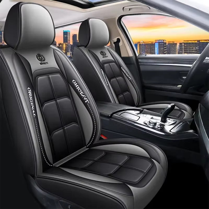 Faux Leather Car Seat Cover – Universal Front Fit, Padded Foam & Easy-Clean