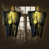 Glowing Skull Scary Outdoor Halloween Decorations- Set of Two