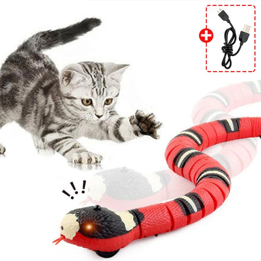 Interactive Cat Snake Toy – Motion Sensor, Realistic Movement & USB Rechargeable