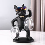 Hunde-Figur Weinglashalter – Stilvolles Tischaccessoire für Hundeliebhaber | Dekorative Weinhalterung